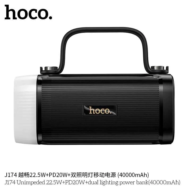 Hoco J174 Led фонарём Power Bank 40000mAh 22.5W+PD20W For iPhone 17 — фото 4