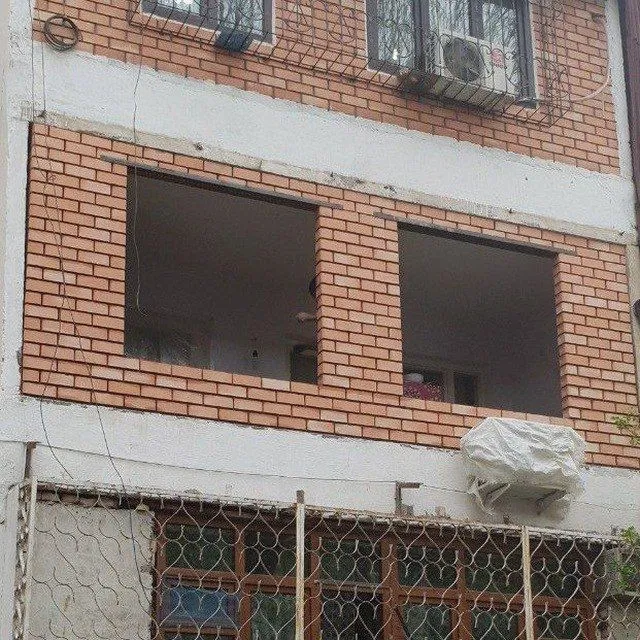 Balkonga g'isht teramiz. Kladka balkon. Керпичная кладка балконов — фото 2