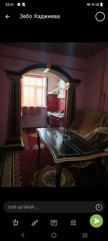 Урганч шахрида кв ижарага бкрилади