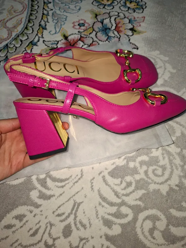 Gucci Horsebit туфли-слингбэки — фото 1