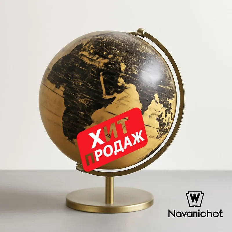 Глобус декоративный золотой 1 Глобус декоративный золотой 1