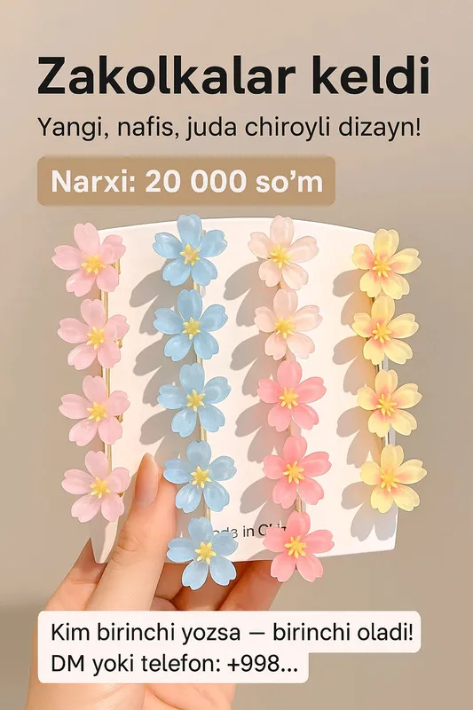Yangi kolleksiyadagi nozik va nafis zakolkalar