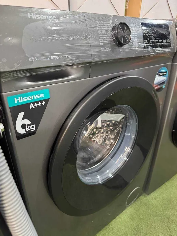 Стиральная машина Hisense 6 кг WFQP6012EVMT Inverter Steam — фото 1