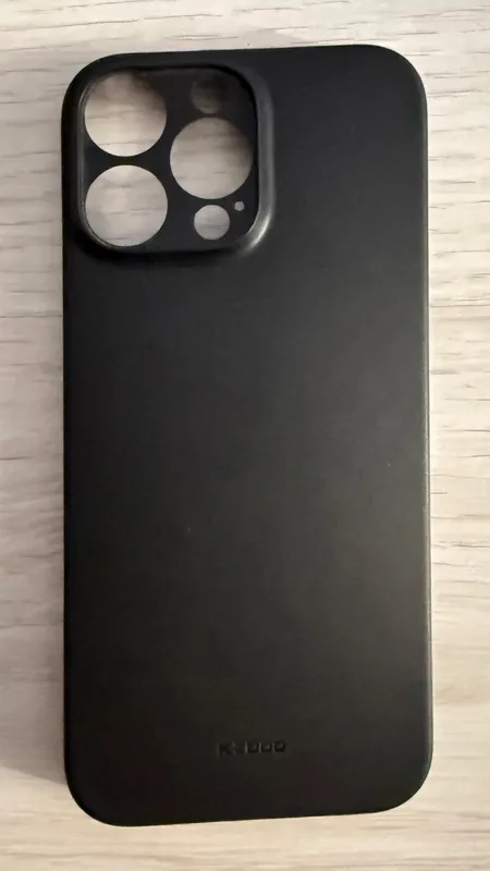 Черный стильный чехол KZDOO на iPhone 16 Pro Max Черный стильный чехол KZDOO на iPhone 16 Pro Max