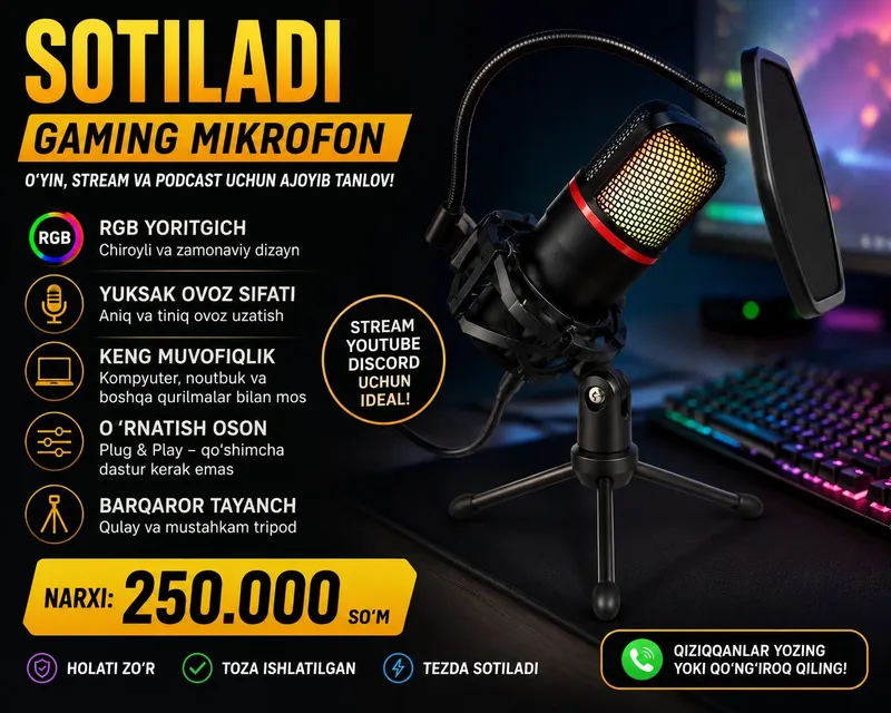 SOTILADI — Gaming Mikrofon