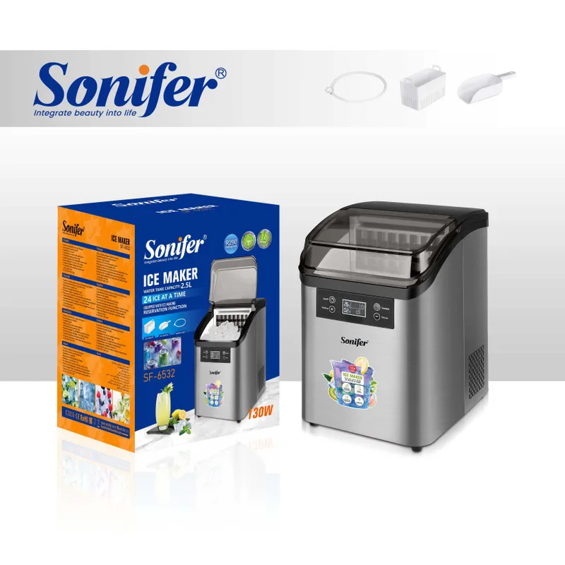 SONIFER SF-6532 2.5 л ледогенератор для дома и офиса, большой объем.