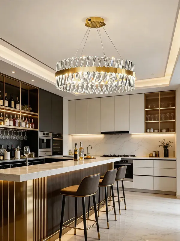 Lyustra Modern Crystal Gold — фото 6