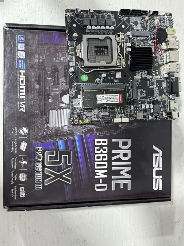 Asus PRIME B360M-D platasi holati ideal koropka 4 GB rami ham bor…….. 4 Asus PRIME B360M-D platasi holati ideal koropka 4 GB rami ham bor…….. 4