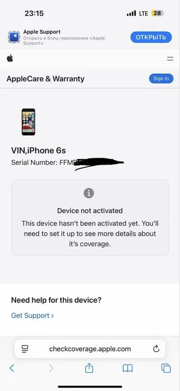 Iphone 6s no active non aktiv new yengi — фото 7