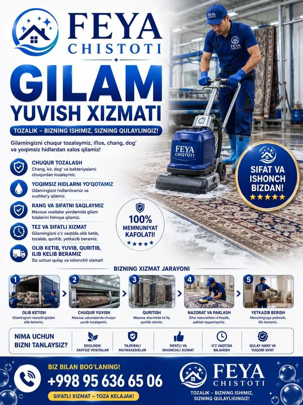UY toalash hizmati 4 UY toalash hizmati 4