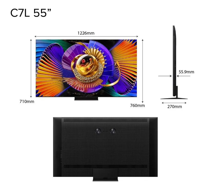 TCL 55C7L 55" SQD Mini LED 4K Google TV 4
