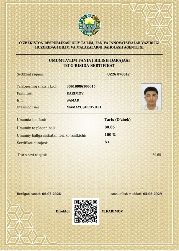 tarix kursi