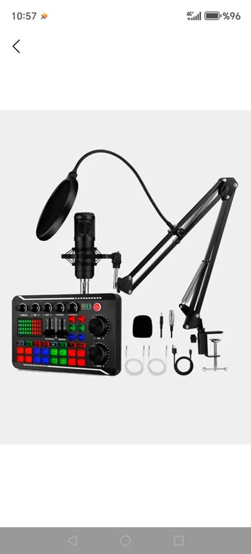 BM-800 Microphone(Gold) & F998 Sound Card,