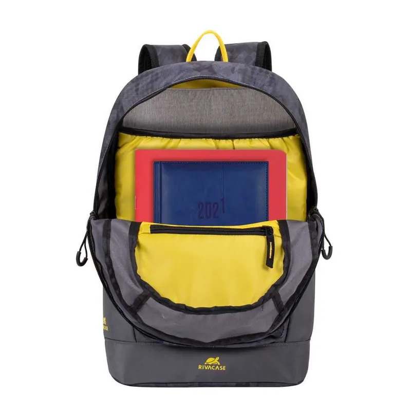 ^ Рассрочка на сумку RIVACASE 5421 grey camo Urban backpack 14L / 12 3
