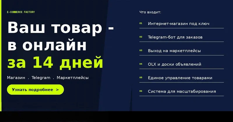 Подключаем бизнес ко всем каналам e-commerce продаж