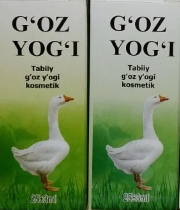 Gʻoz yogʻi Tabiiy g'oz y'ogi kosmetik