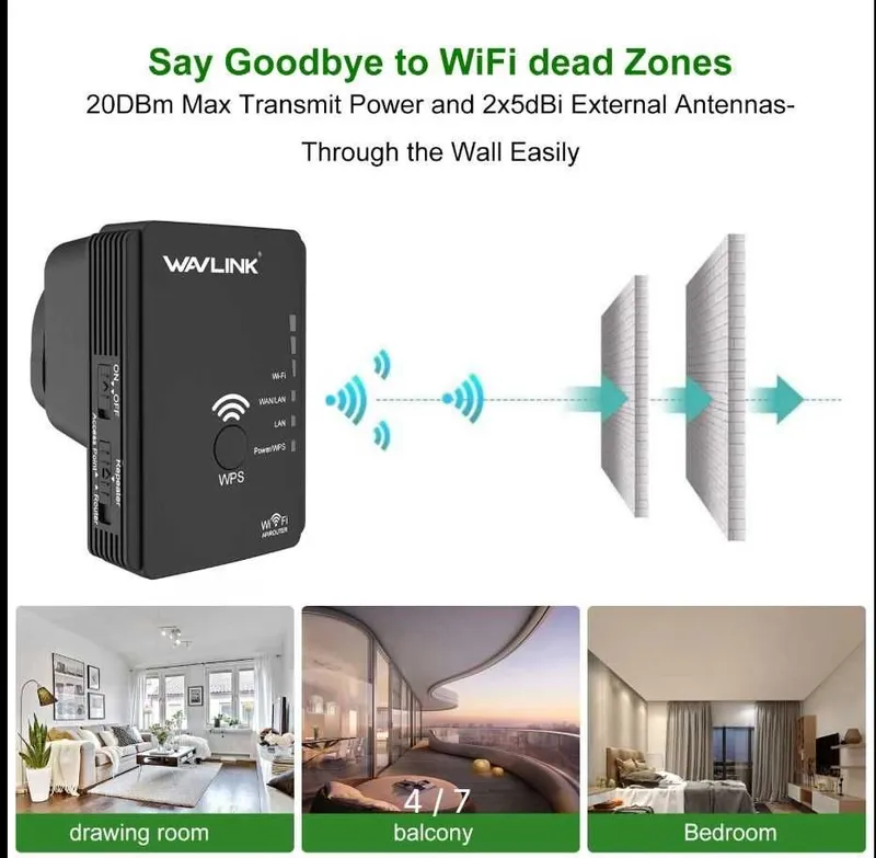 WAVLINK Беспроводной ретранслятор Wi-Fi 300 Мбит/с — фото 4