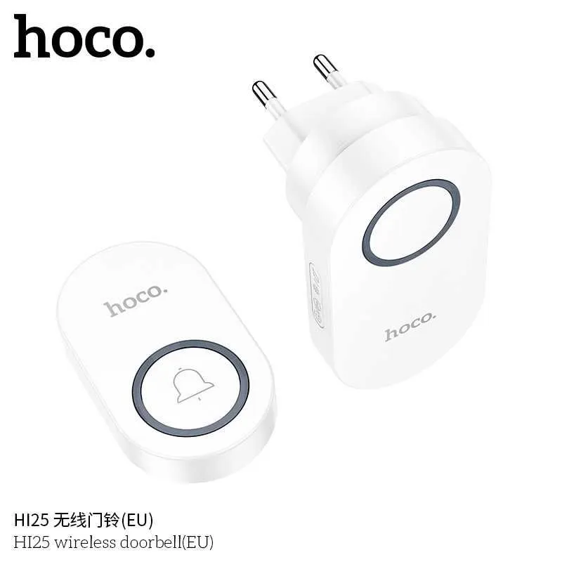 Hoco HI25 Беспроводной дверной звонок Wireless doorbell (евростандарт) — фото 5