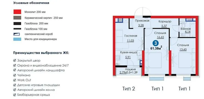 ЦЕНА ШОК! срочно 3-ком квартира В NRG ЗА - 45 600$ (8 3