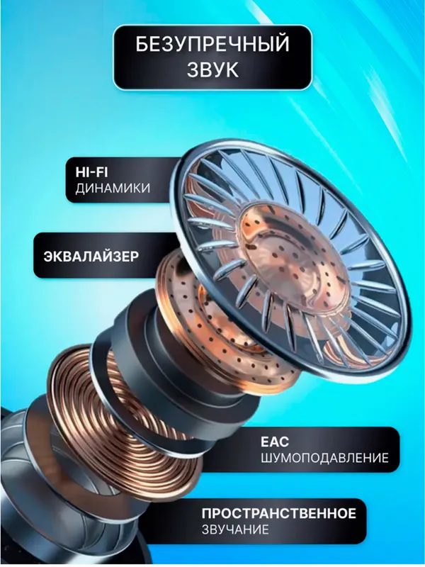 Sensor ekranli A9 Pro simsiz quloqchinlari — фото 5