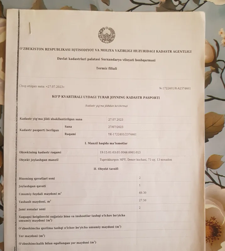 Продажа каартиры