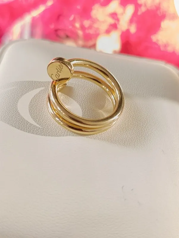 Золотое кольцо CARTIER гвоздь,Турецкая изделия, проба585 вес 3,49 гр