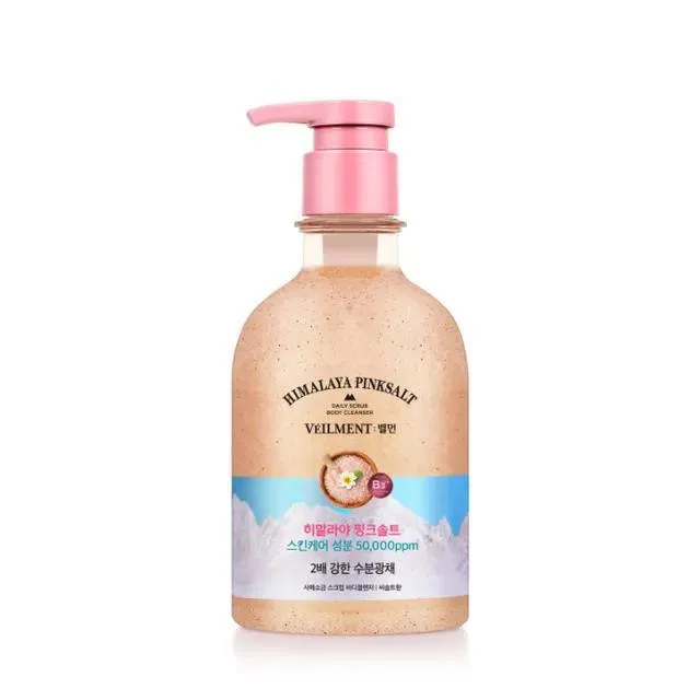 Скраб-гель для тела Veilment The Natural Spa Daily Scrub Body Cleanser с гималайской розовой солью