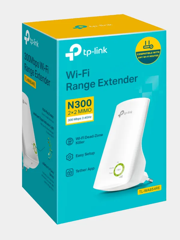 Wi-Fi усилитель сигнала, репитерTP-Link TL-WA854RE 1 Wi-Fi усилитель сигнала, репитерTP-Link TL-WA854RE 1