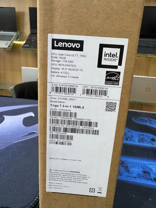 Lenovo Yoga 7 noutbuk / Ultra 7 155U / 16GB Ram/ 512GB/ 2 in 1 Touch — фото 2