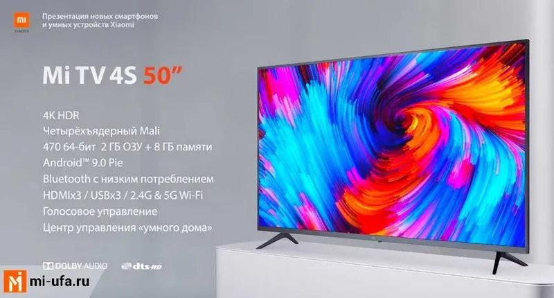 Televizor Xiaomi 32/43/50/55/65/75 Android TV/4K etkazib berish — фото 6