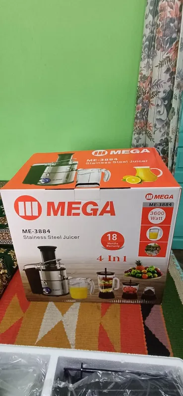 Mega 3600 Watt соковыжималка 4 в 1 кухонный камбайн,