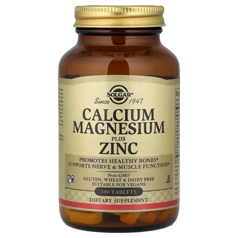 Solgar Calcium Magnesium Zinc 100 Tablets Solgar Calcium Magnesium Zinc 100 Tablets