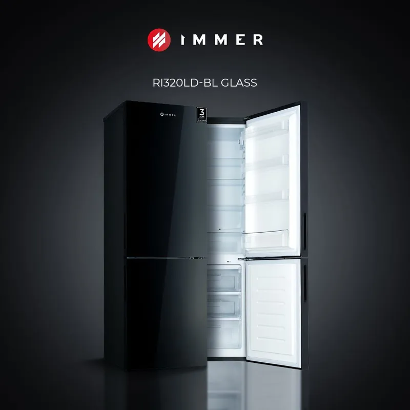 Холодильник Immer RI 320LD-BL.Glass Холодильник Immer RI 320LD-BL.Glass