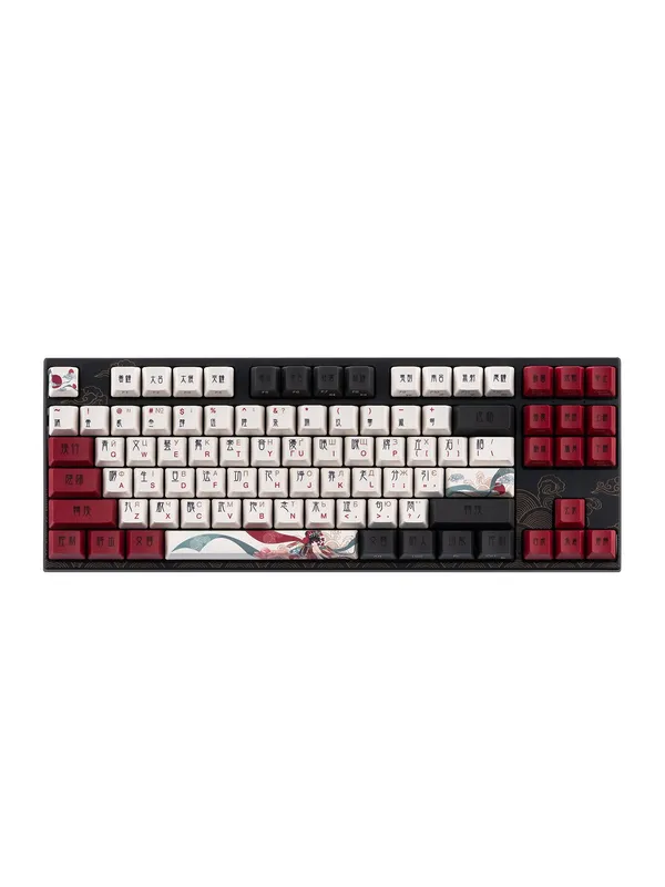 Клавиатура механическая Varmilo VEM87 Beijing Opera 87Key, EC V2 Sakura, USB-A, EN/RU, White Led — фото 1