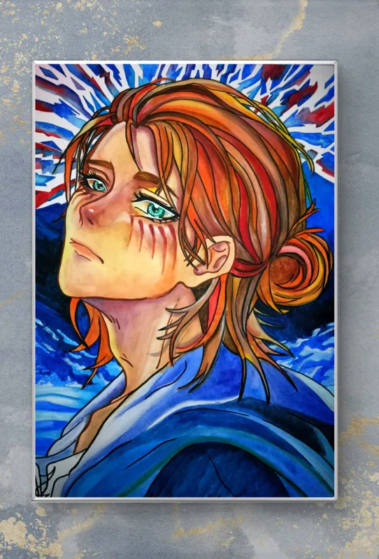 Eren Yeager anime kartinasi