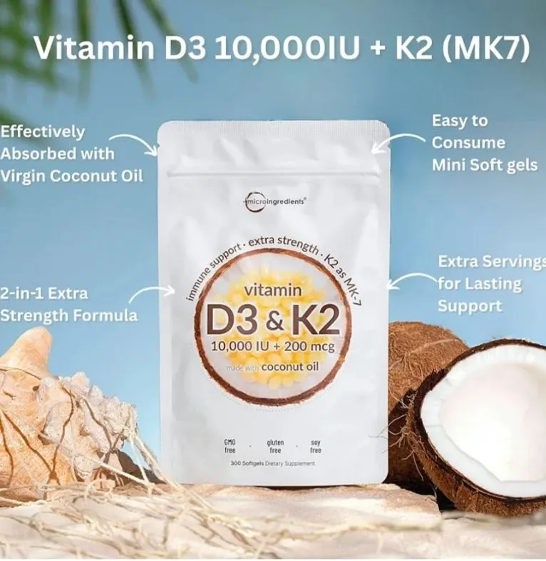 vitamin d3 k2,10000 iu+200 mcg,drops, витамин д3 — фото 3
