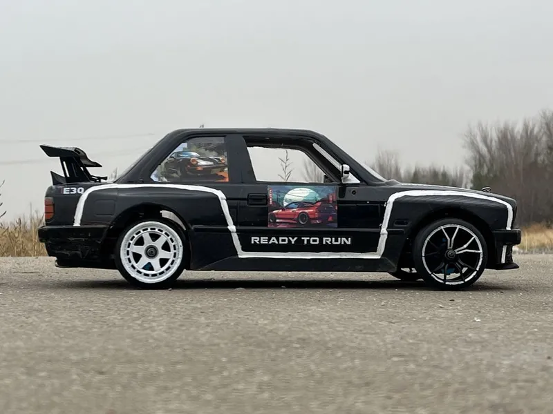 Rc BMW e30 90km/soat 1/10 masshtab 4x4 drift — фото 3