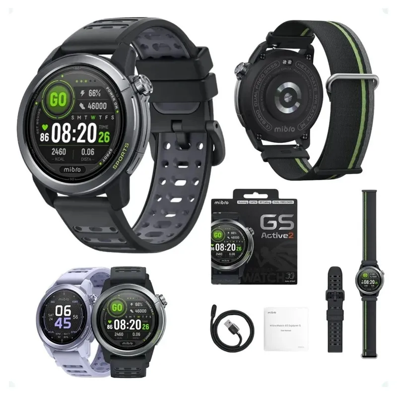 Смарт-часы Mibro GS Active 2 , AMOLED GPS 5 ATM Bluetooth звонки 5
