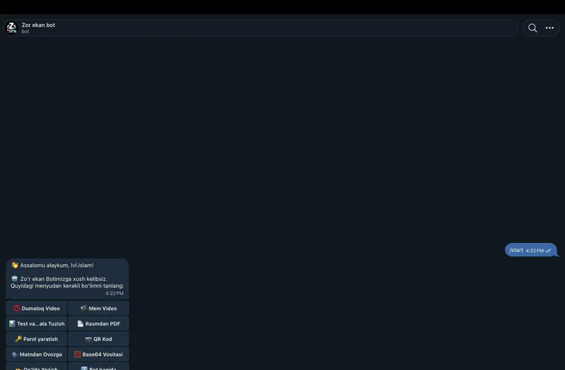 Zor_ekan_bot kafolatlanadi! 1 Zor_ekan_bot kafolatlanadi! 1