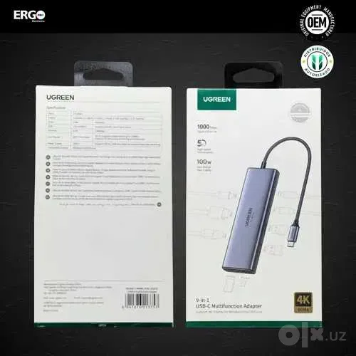 Hub Ugreen CM498 9-in-1 USB-C 2 Hub Ugreen CM498 9-in-1 USB-C 2