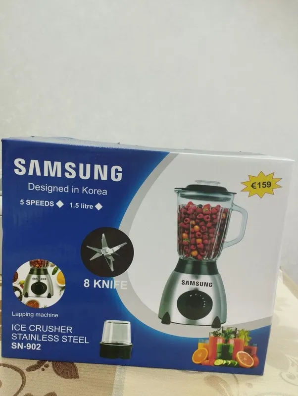 Блендер Samsung 1.5 л, 5 скоростей, новый Описание: Продаётся блендер