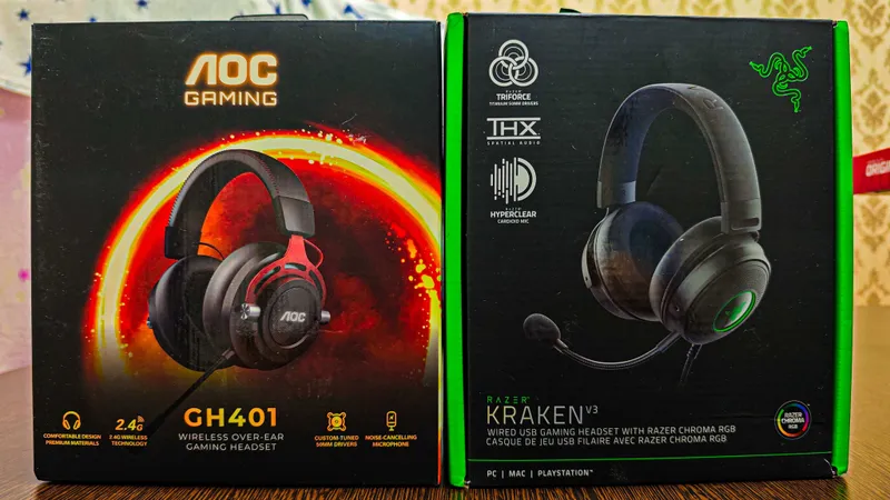 НОВЫЕ! Продам игровые наушники RAZER, AOC, HyperX