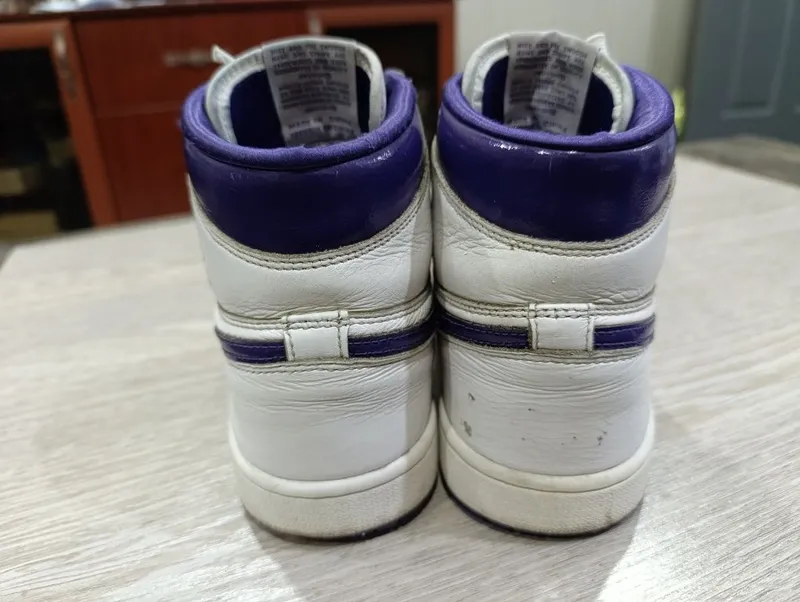 Продам кроссовки Nike Air Jordan 1 Purple White — фото 3