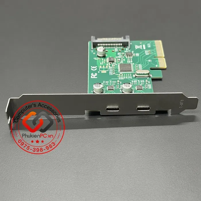 PCi-e Type-C 2-port 10Gbps USB 3.2 Плата 1