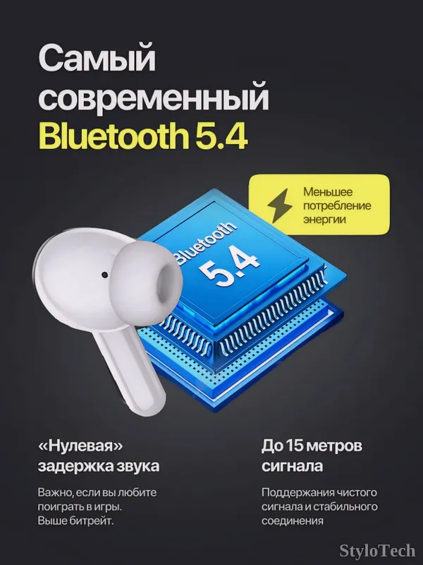 Беспроводные наушники сенсорные с шумоподавлением 3 Беспроводные наушники сенсорные с шумоподавлением 3