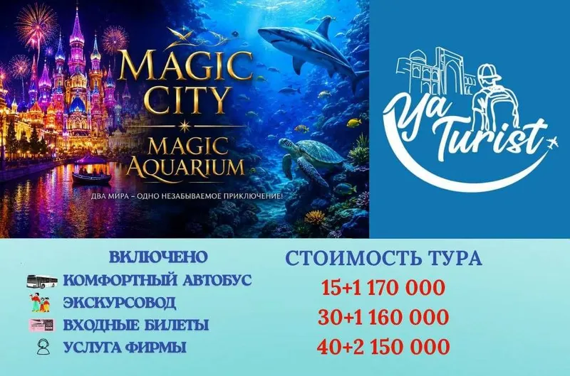 поездка в Magic City-Magic Aquarium
