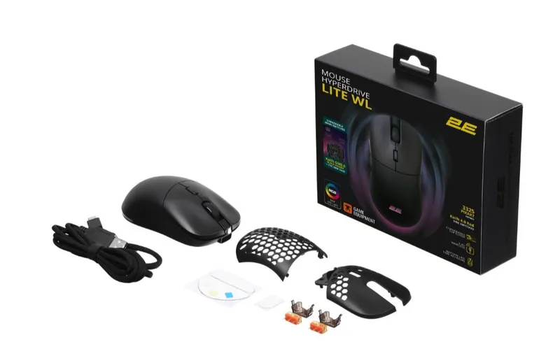 2E Gaming Mouse HyperDrive Lite WL (RGB Black) — фото 3
