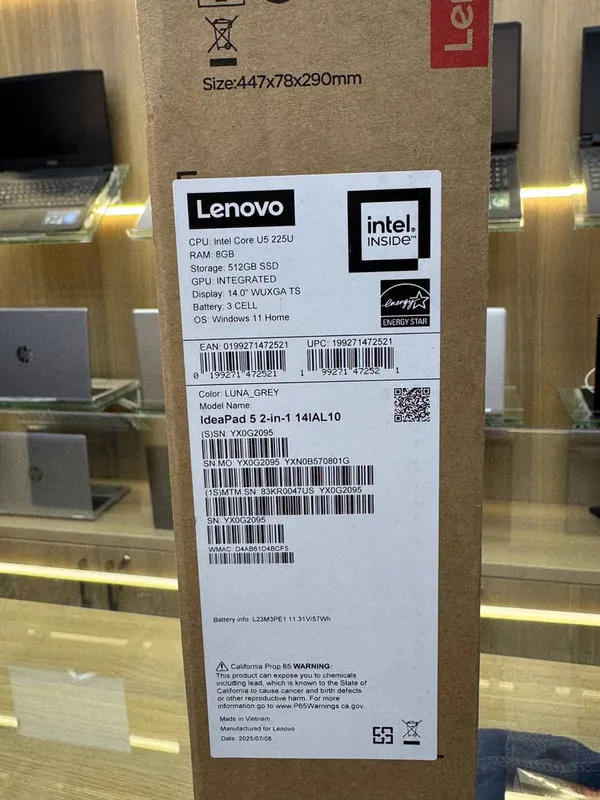 Lenovo Ideapad 5 x360 / Ultra 5 225U / 8Gb/512GB / Noutbuk / Ноутбук — фото 3