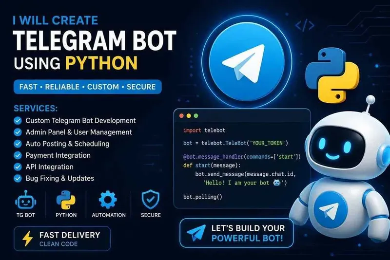 Telegram Bot yasash xizmati