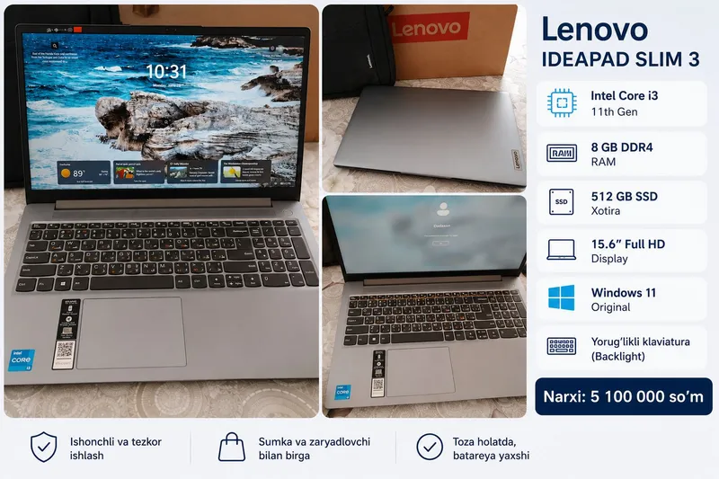 noutbook lenove intel core i3